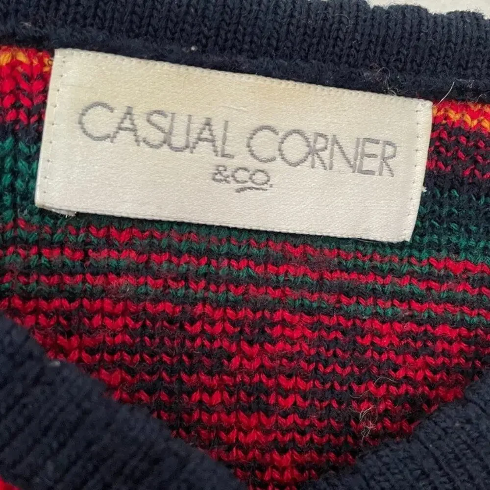 Vintage 90s Casual Corner Scottie Dog Sweater Sz S